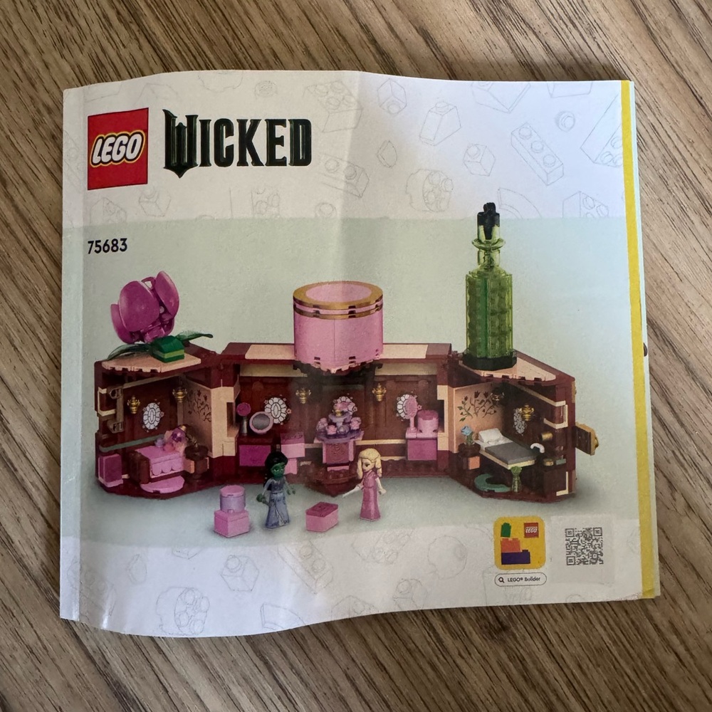 Instruction manual only - NO LEGOS - Wicked Glinda and Elphabas Dormitory 75683